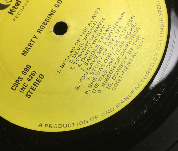 Marty Robbins - Gold (20 Original Hits) (LP, Comp) (Mint (M)) - Image 5
