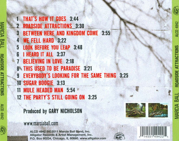 Marcia Ball - Roadside Attractions (CD, Album) (Mint (M)) - Image 2