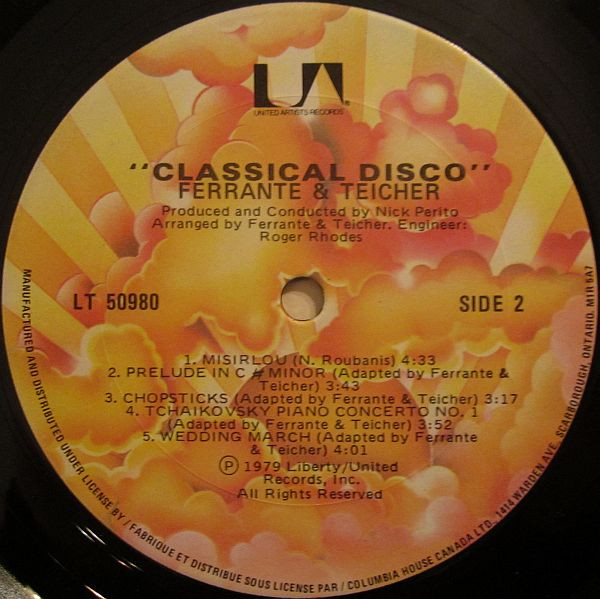 Ferrante & Teicher - Classical Disco (LP, Album, Club) (Mint (M)) - Image 4