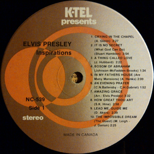 Elvis Presley - Inspirations (LP, Comp) (Mint (M)) - Image 3