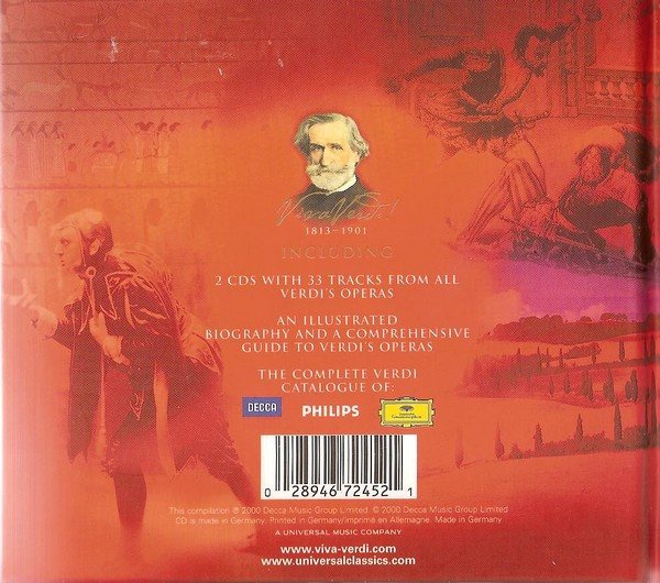Giuseppe Verdi - Viva Verdi! (2xCD, Comp, Smplr) (Very Good Plus (VG+)) - Image 2