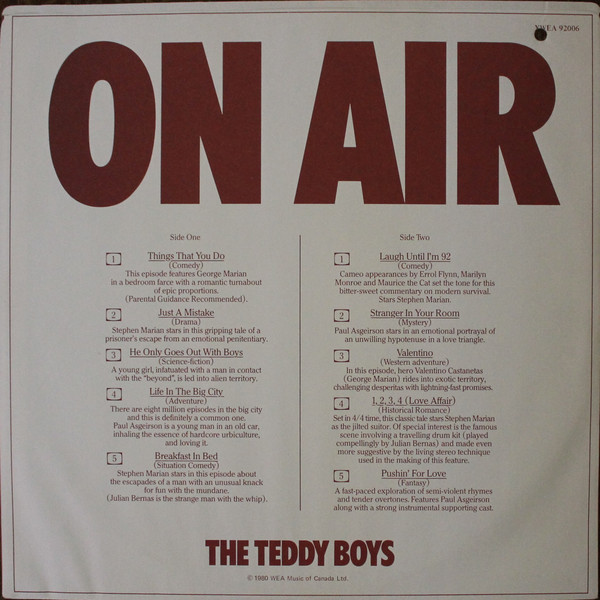 The Teddy Boys (2) - On Air (LP, Album) (Mint (M)) - Image 3