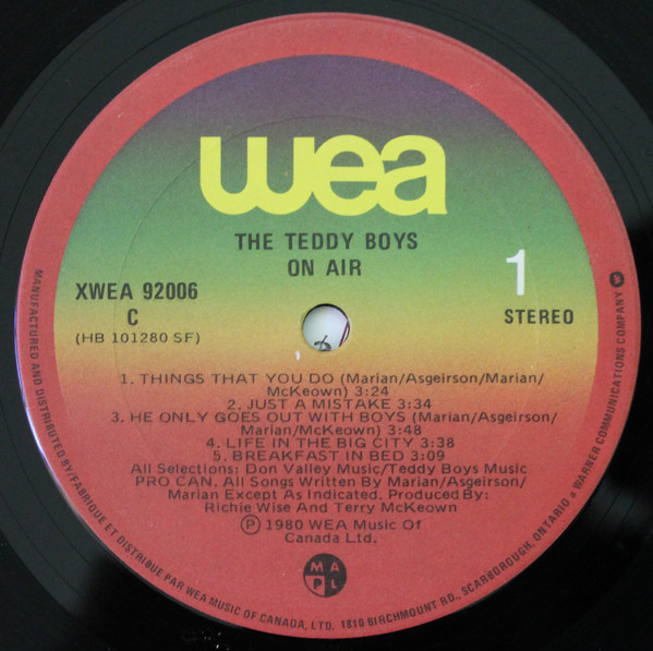 The Teddy Boys (2) - On Air (LP, Album) (Mint (M)) - Image 5