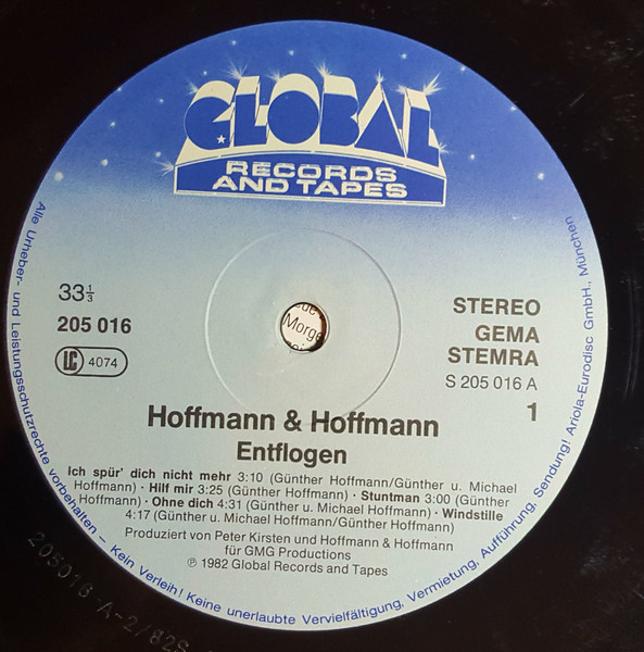 Hoffmann & Hoffmann - Entflogen (LP, Album) (Mint (M)) - Image 3