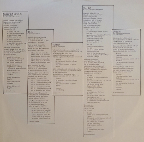 Hoffmann & Hoffmann - Entflogen (LP, Album) (Mint (M)) - Image 5