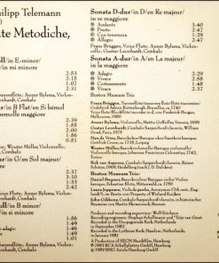 Alternative view of Georg Philipp Telemann - Frans Brüggen • Han De Vries • Anner Bylsma • Wouter Möller • Bob Van Asperen • Gustav Leonhardt - 6 Sonate Metodiche (CD, Comp) (Near Mint (NM or M-))