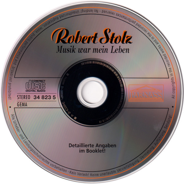 Robert Stolz - Musik War Mein Leben (CD, Comp, Club) (Near Mint (NM or M-)) - Image 3