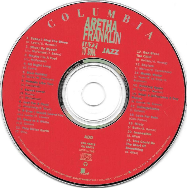 Aretha Franklin - Jazz To Soul (2xCD, Comp) (Near Mint (NM or M-)) - Image 4