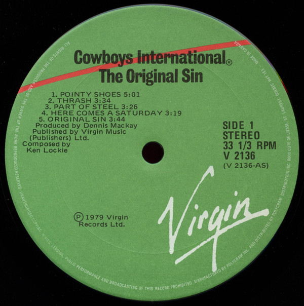 Cowboys International - The Original Sin (LP) (Mint (M)) - Image 3