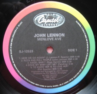 John Lennon - Menlove Ave. (LP, Album) (Mint (M)) - Image 3