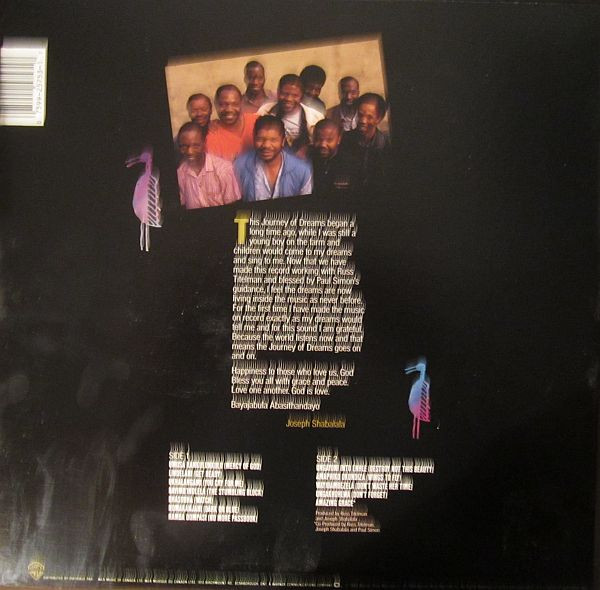 Ladysmith Black Mambazo - Journey Of Dreams (LP, Album) (Mint (M)) - Image 2