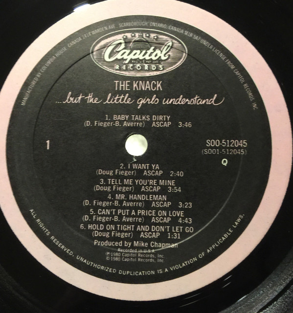 The Knack (3) - ...But The Little Girls Understand (LP, Album, Club) (Mint (M)) - Image 2
