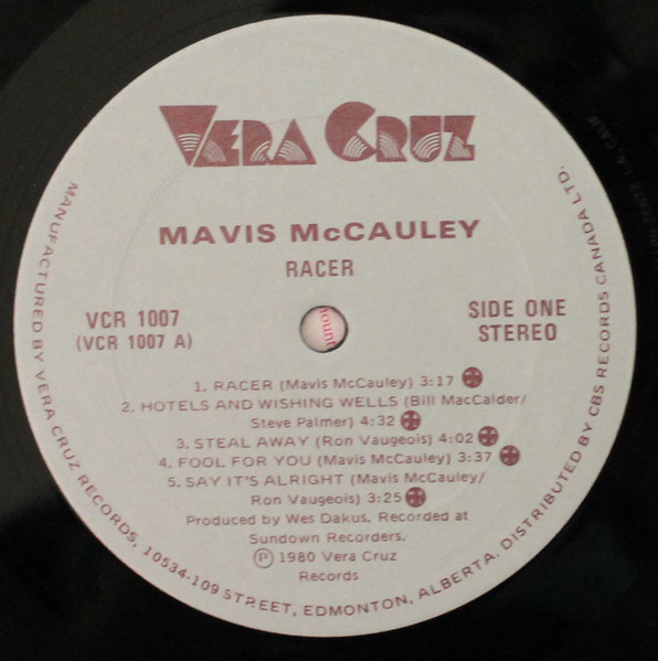 Mavis McCauley - Racer (LP, Album) (Mint (M)) - Image 5