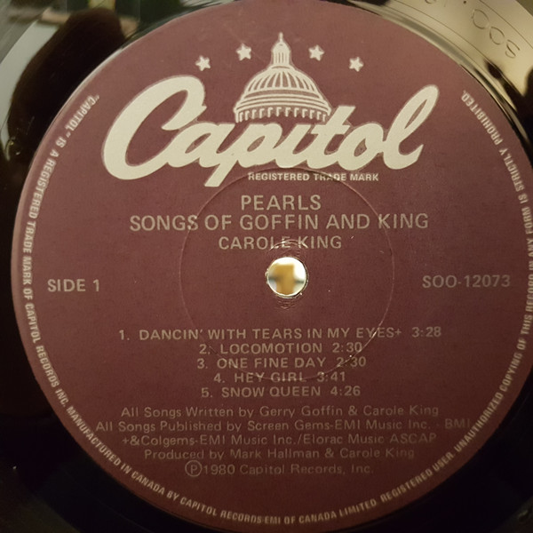 Carole King - Pearls Songs Of Goffin And King (LP, Album) (Mint (M)) - Image 3