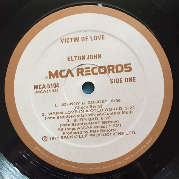 Elton John - Victim Of Love (LP, Album) (Mint (M)) - Image 4