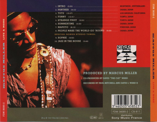 Marcus Miller - Live & More (CD, Album) (Mint (M)) - Image 2