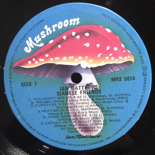 Iain Matthews - Siamese Friends (LP, Album) (Mint (M)) - Image 4