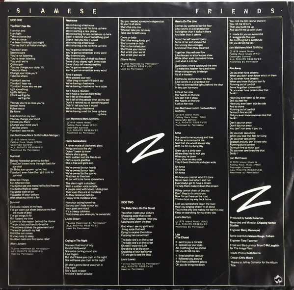 Iain Matthews - Siamese Friends (LP, Album) (Mint (M)) - Image 5