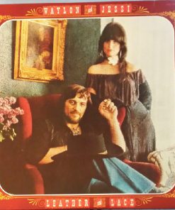 Waylon Jennings And Jessi Colter - Leather And Lace (LP, Album) (Mint (M))