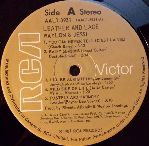 Waylon Jennings And Jessi Colter - Leather And Lace (LP, Album) (Mint (M)) - Image 3