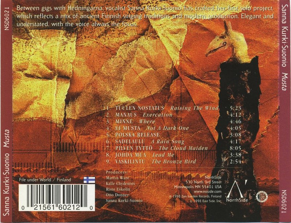 Sanna Kurki-Suonio - Musta (CD, Album) (Near Mint (NM or M-)) - Image 3