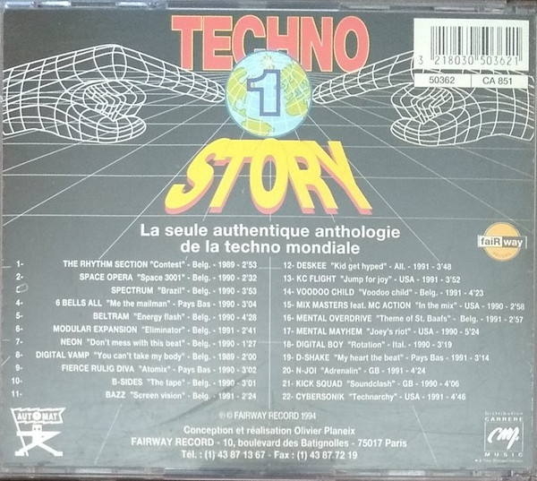 Various - Techno Story 1 (CD, Mixed) (Mint (M)) - Image 2