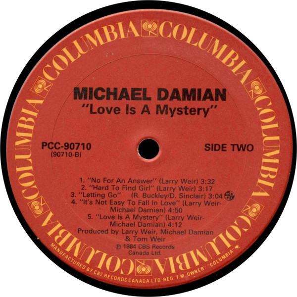 Michael Damian - Love Is A Mystery (LP, Album) (Mint (M)) - Image 4