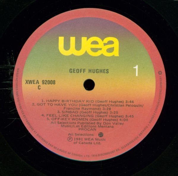 Geoff Hughes - Geoff Hughes (LP, Album) (Mint (M)) - Image 3