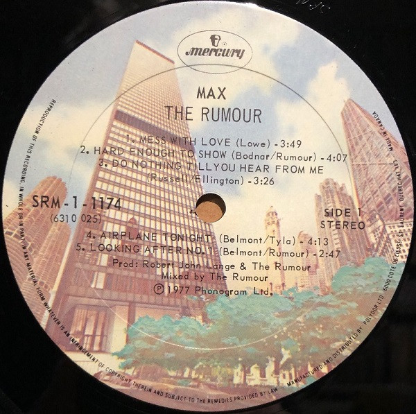 The Rumour - Max (LP, Album) (Mint (M)) - Image 2