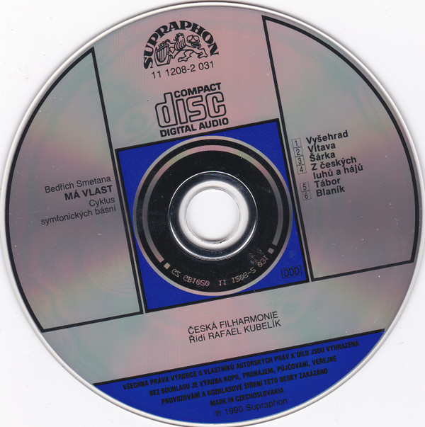 Bedřich Smetana, The Czech Philharmonic Orchestra, Rafael Kubelik - Má Vlast (CD, Album) (Near Mint (NM or M-)) - Image 4