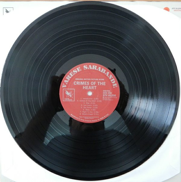 Georges Delerue - Crimes Of The Heart (Original Motion Picture Soundtrack) (LP, Album) (Mint (M)) - Image 3