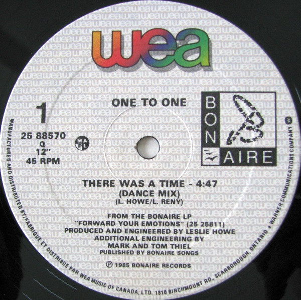 One To One - There Was A Time (12", Maxi) (Mint (M)) - Image 3
