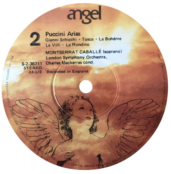 Montserrat Caballé, London Symphony Orchestra, Sir Charles Mackerras - Puccini Arias (LP, Album) (Mint (M)) - Image 4