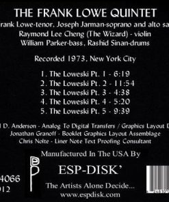 Alternative view of Frank Lowe - The Loweski (CD, Album) (Mint (M))