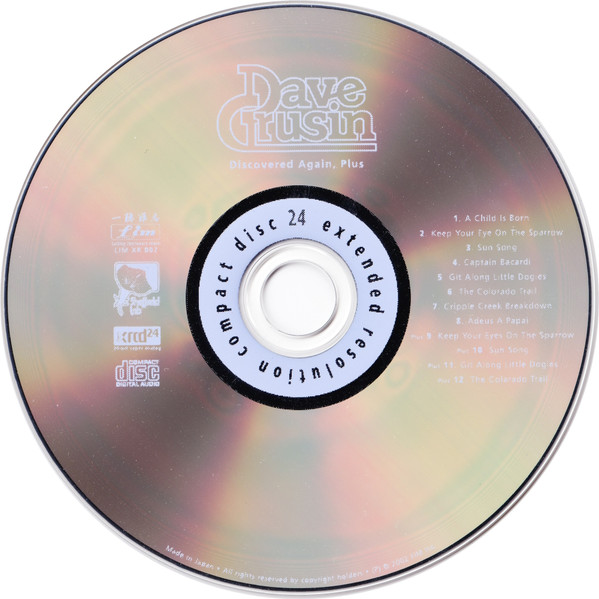 Dave Grusin - Discovered Again! Plus (XRCD, Album, RE, RM, Dig) (Near Mint (NM or M-)) - Image 3