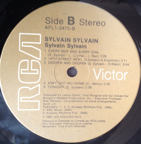 Sylvain Sylvain - Sylvain Sylvain (LP, Album) (Mint (M)) - Image 4