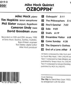 Alternative view of Mike Nock Quintet - Ozboppin' (CD, Album) (Near Mint (NM or M-))