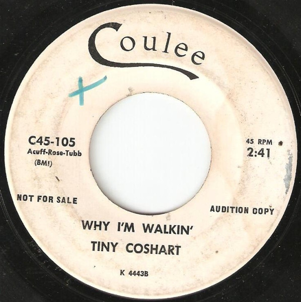 Tiny Coshart - Tree In The Hole / Why I'm Walkin' (7", Single, Promo) (Very Good Plus (VG+)) - Image 2