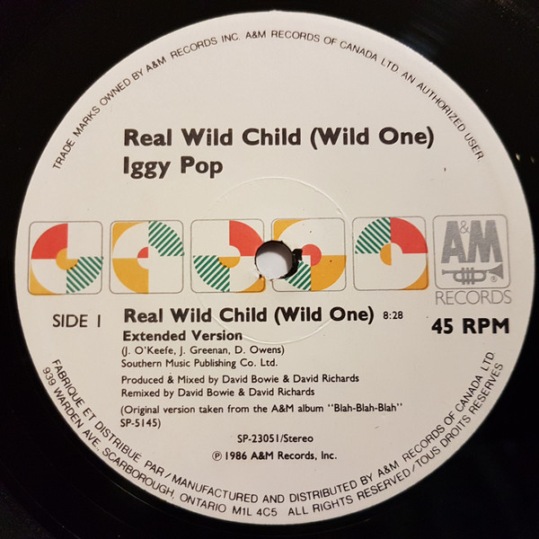 Iggy Pop - Real Wild Child (Wild One) (12", Maxi) (Mint (M)) - Image 3