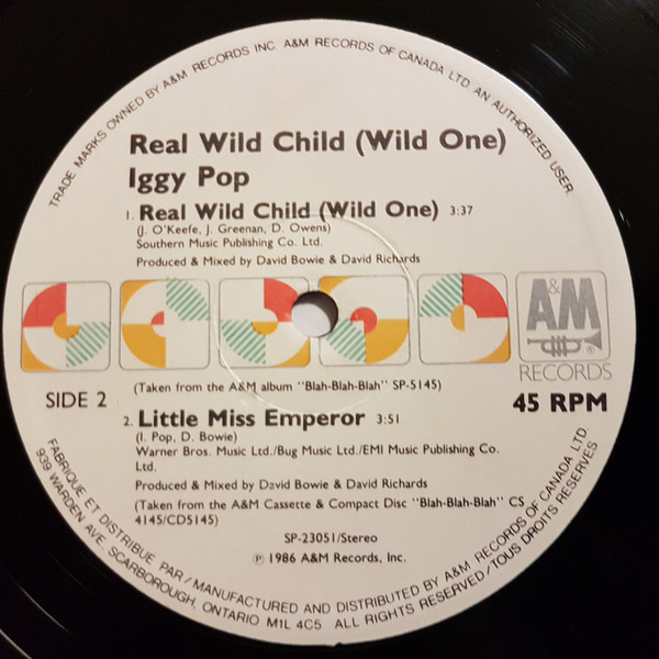 Iggy Pop - Real Wild Child (Wild One) (12", Maxi) (Mint (M)) - Image 4