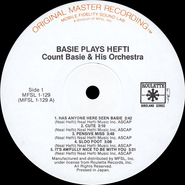 Count Basie - Basie Plays Hefti (LP, Album, RM) (Near Mint (NM or M-)) - Image 3