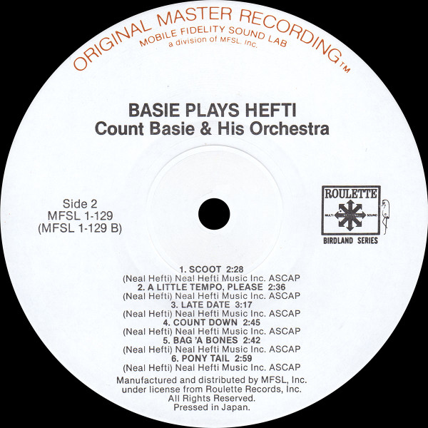 Count Basie - Basie Plays Hefti (LP, Album, RM) (Near Mint (NM or M-)) - Image 4