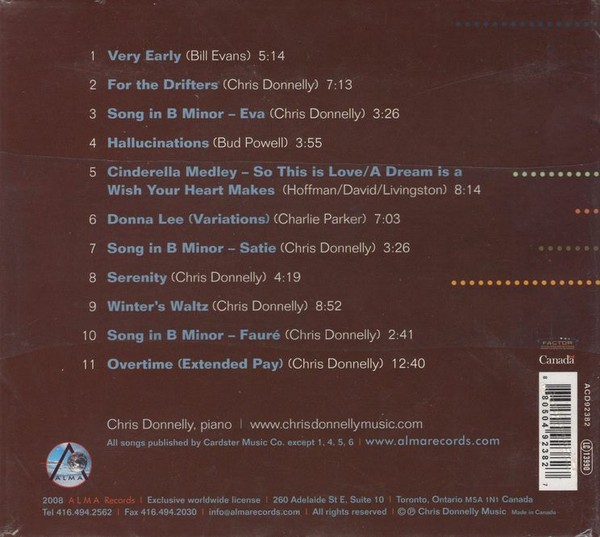 Chris Donnelly (5) - Solo (CD, Album) (Near Mint (NM or M-)) - Image 2