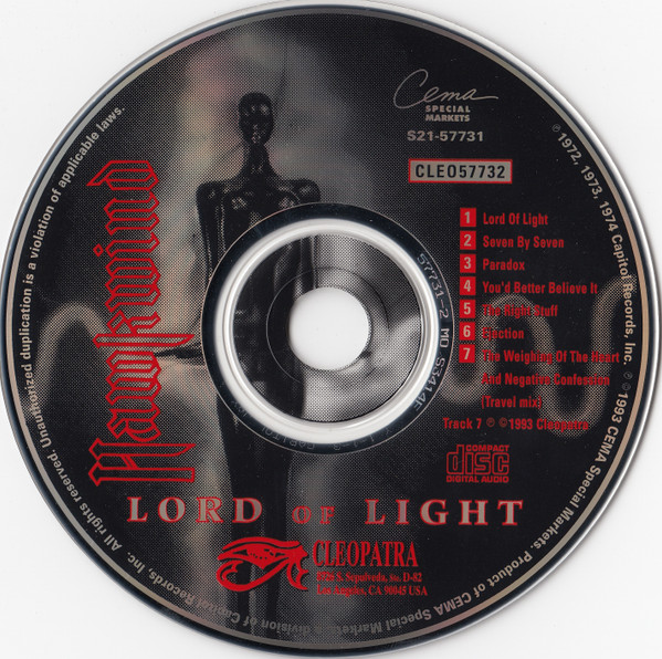 Hawkwind - Lord Of Light (CD, Comp) (Near Mint (NM or M-)) - Image 3