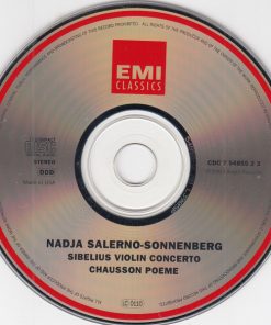 Alternative view of Nadja Salerno-Sonnenberg, Michael Tilson Thomas, London Symphony Orchestra - Jean Sibelius / Ernest Chausson - Violin Concerto / Poeme (CD) (Near Mint (NM or M-))