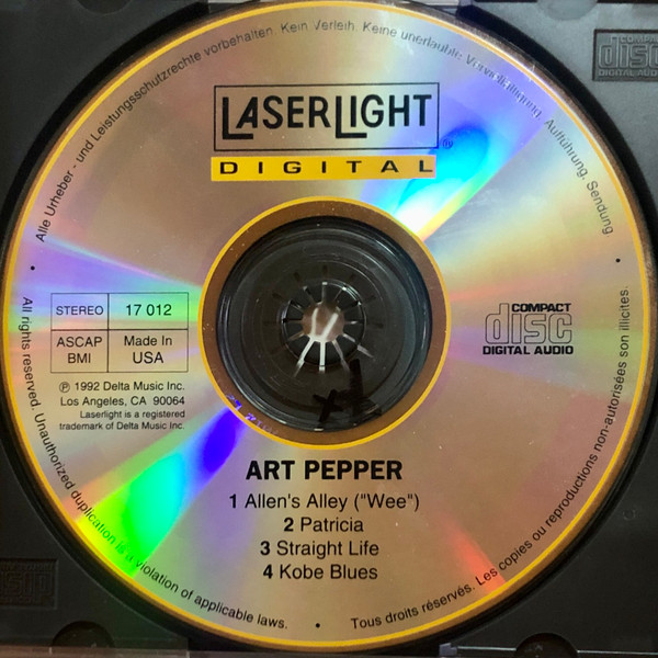 Art Pepper - Laurie's Choice (CD, Album) (Near Mint (NM or M-)) - Image 3