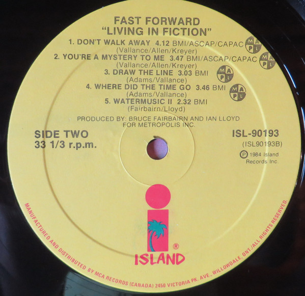 Fast Forward (6) - Living In Fiction (LP, Album) (Mint (M)) - Image 4