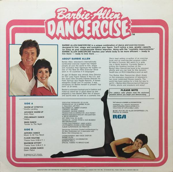 Barbie Allen - Dancercise (LP) (Mint (M)) - Image 2