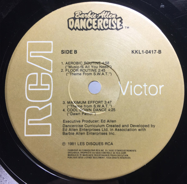 Barbie Allen - Dancercise (LP) (Mint (M)) - Image 4