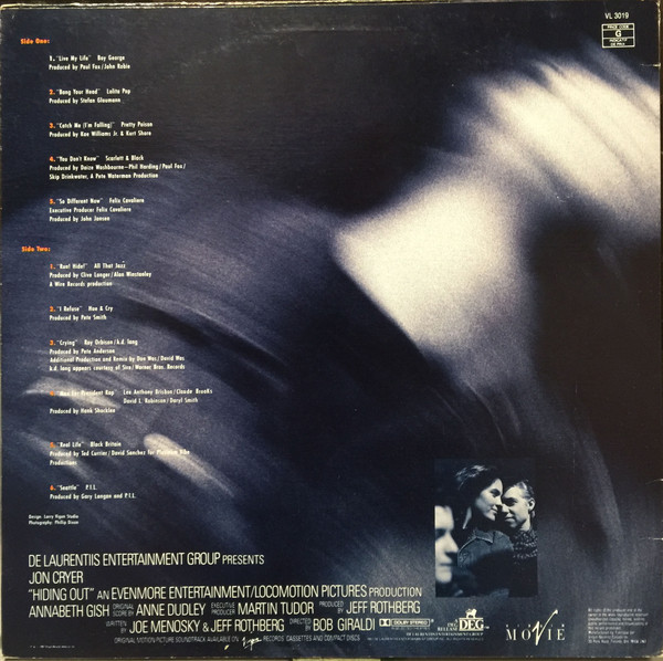 Various - Hiding Out - Original Motion Picture Soundtrack (LP, Comp) (Mint (M)) - Image 2
